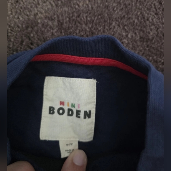 Mini Boden Blue Christmas Sweater - Picture 2 of 3